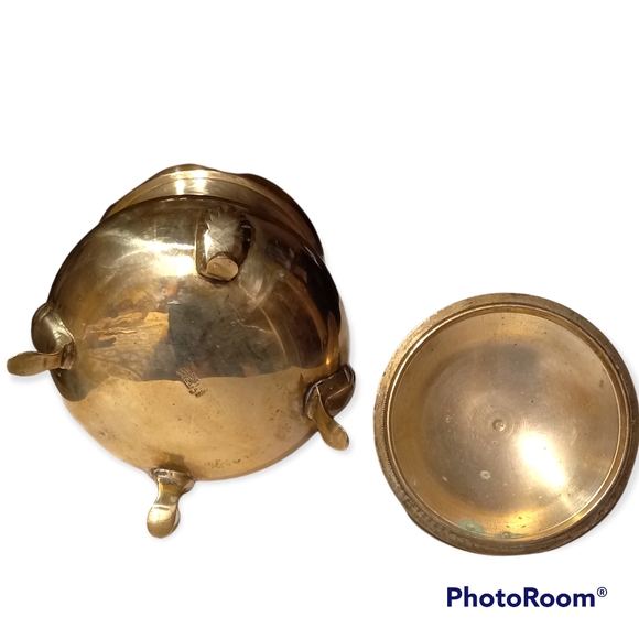 Vintage Silver Brass Jar/India - Picture 3 of 7